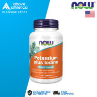 NOW Foods Potassium plus Iodine - 180 tablets Supports Electrolyte Balance Thyroid Support