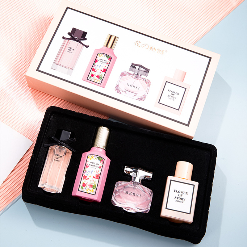 new Floral Scent Perfume Gift Box 110ml Four Piece Set духи Lasting Fragrance Floral Scent Pheromone