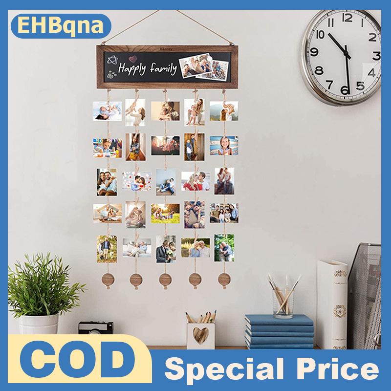 ❤❤❤Hot Sale EHBqna 1ชุดที่จัดรูปภาพติดผนังที่ยึดกรอบรูปภาพตัดปะติดผนังพร้อมกรอบตกแต่งคลิป ราคา 182 บาท*ส่งฟรี