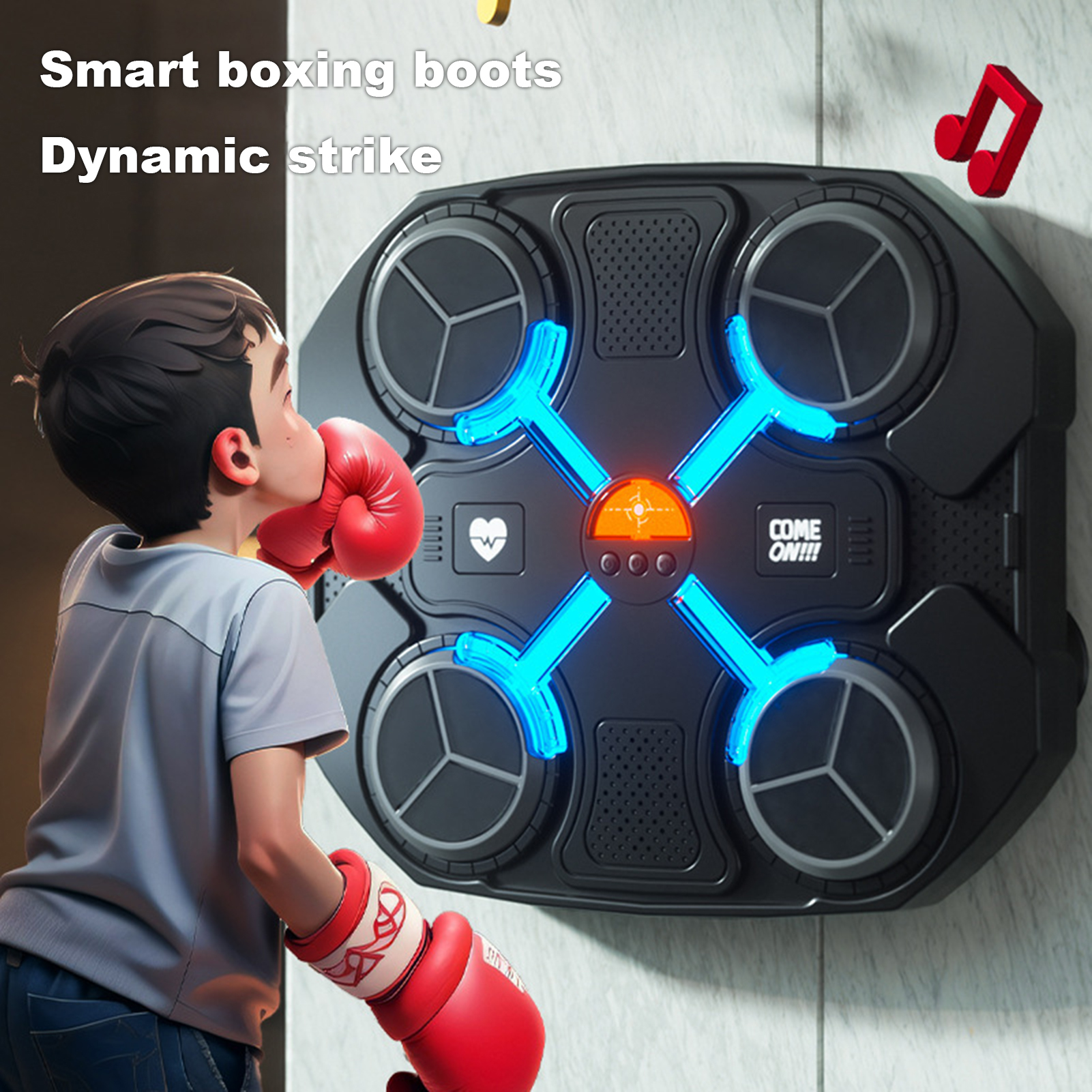 Máy đấm bốc tập thể dục hàng ngày boxing bánh thông minh Bluetooth boxing Bộ huấn luyện cho điện tử gia đình dụng cụ đấm bốc với âm nhạc hoàn hảo
