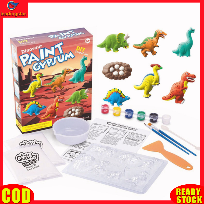 LeadingStar RC Authentic Children Diy Dinosaur Plaster Mould Shaping Toy