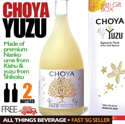 Choya Yuzu - 2 Bottles - 1 Day FREE Guarantee Delivery (or $ back) - With Gift Box