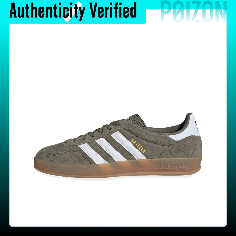 รองเท้าผู้ชาย adidas Originals GAZELLE INDOOR Suede Low top รองเท้าสเก็ตบอร์ดผู้ชายสีเขียว JQ0174 ราคา 16,874 บาท*ส่งฟรี