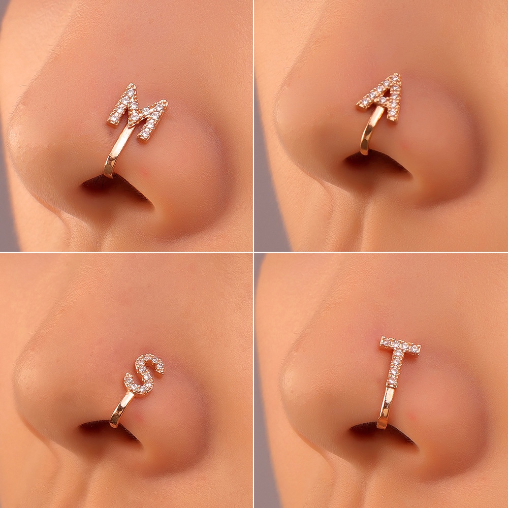 Gold nose stud on sale men