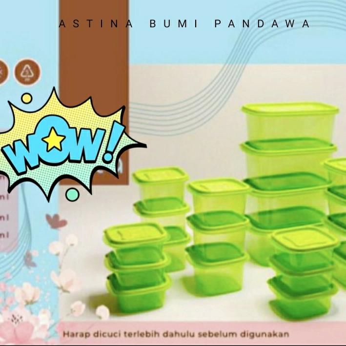 Set toples 20 pcs / Tupperware High Quality Harga 1,350,000 rupiah*Gratis Ongkir