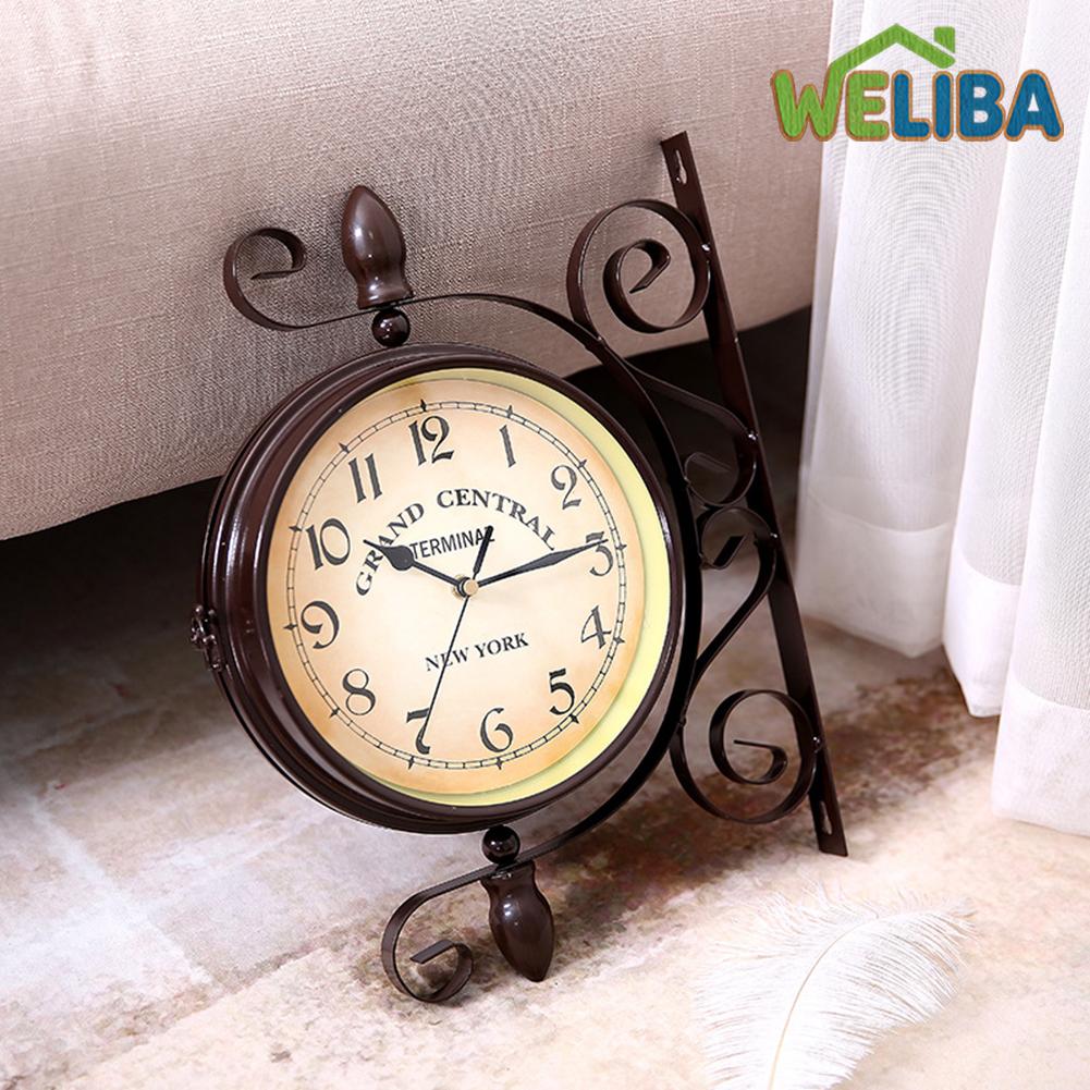 【WELIBA】 Wall Clock Large Vintage Round Modern Home Office Bedroom Time Kitchen Quartz [not miss it][New product release] ราคา 2,751 บาท*ส่งฟรี