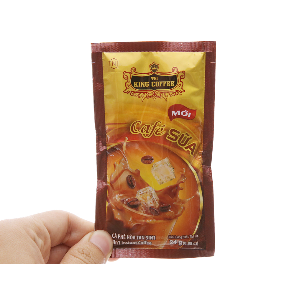 Gói lẻ_king_3in1_cà phê sữa hòa tan 3in1 king coffee