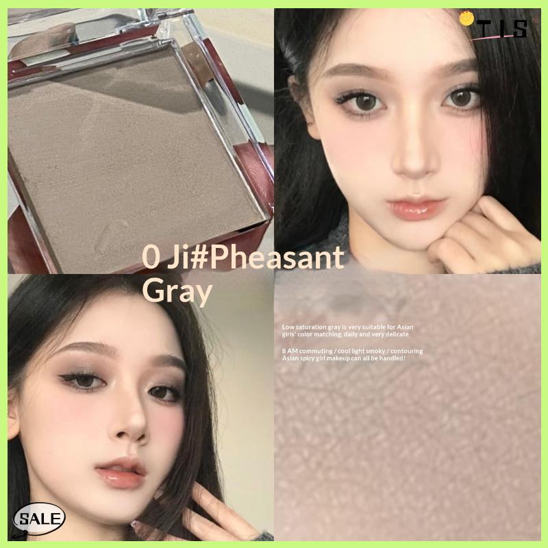 Follow Get New【TIS】 Mini đơn sắc Eyeshadow Palette Matte Pearlescent không thấm nước bóng đường viền bột sắc tố mắt cơ sở vẻ đẹp lễ hội trang điểm - 5