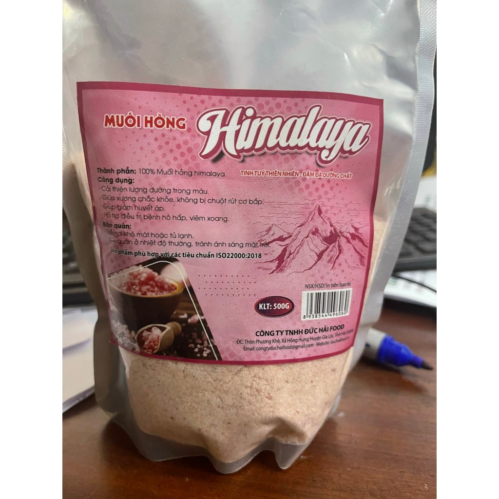 [Mua 1 tặng 1 HSD 02/2026] Muối hồng Himalaya 500g đức hải/ HÀ ANH 2K