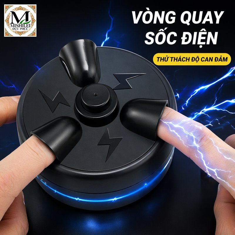 Mishilei bộ trò chơi roulette điện tử máy kiểm tra nói dối thử phản xạ tay rung giải trí tại nhà có đèn âm thanh