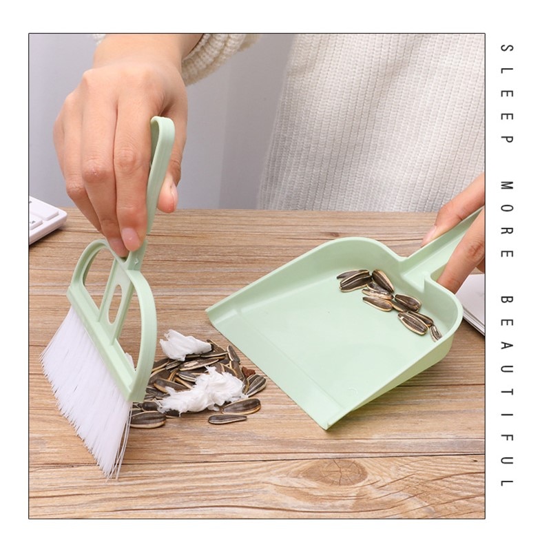 Hot Desktop Cleaning Kit Small Broom Dustpan Mini Clean Keyboard Floor Multipurpose For Home Kitchen Bedroom Study Room Office