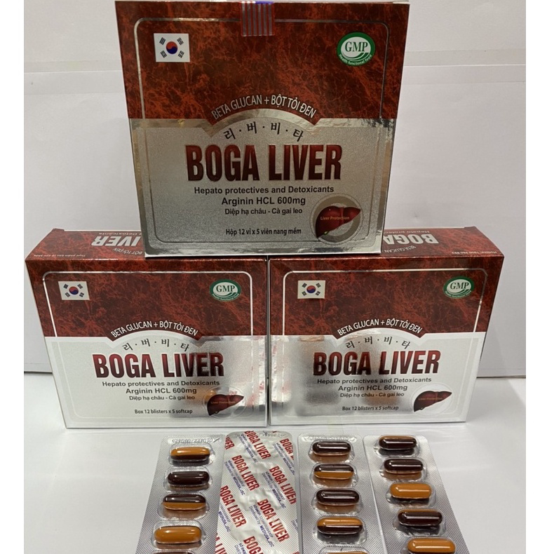 Boga Liver bổ gan, mát gan Tăng cường chức năng gan hiệu quả, hạ men gan, gan nhiễm mỡ, men gan cao li