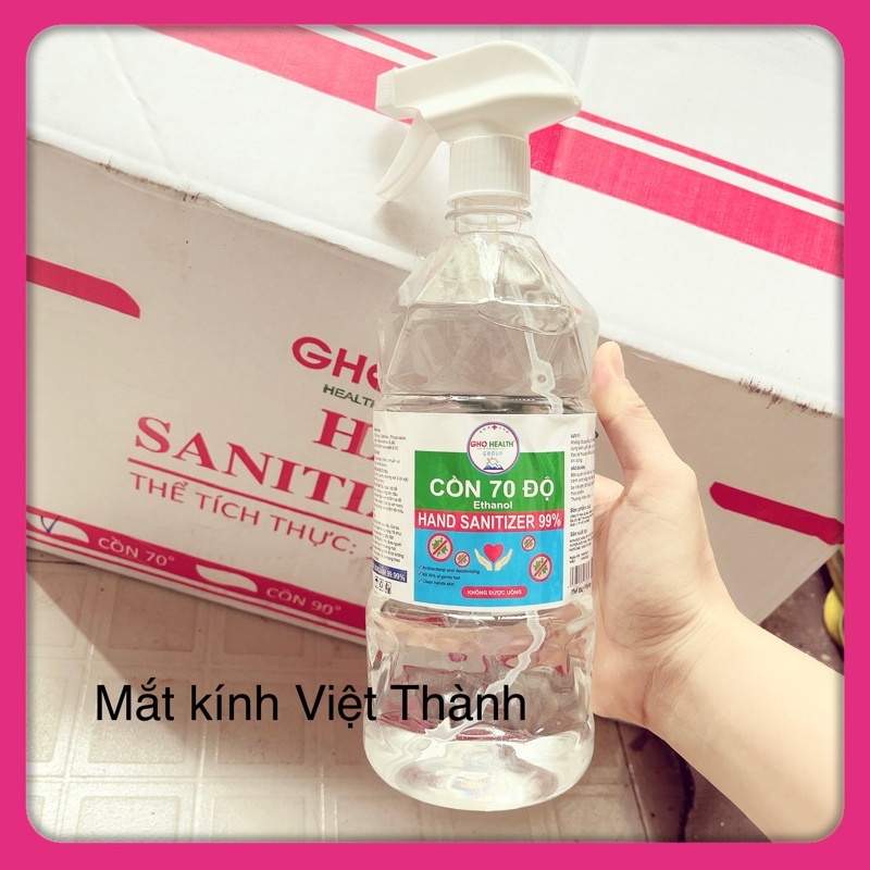 CỒN 70 độ SÁT KHUẨN CHÍNH HÃNG 1000ml  A66