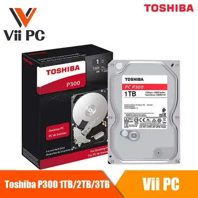 Toshiba P300 1TB/2TB/3TB Desktop PC Internal Hard Drive 7200 RPM SATA 6Gb/s 64MB Cache 3.5 inch - HDWD130XZSTA