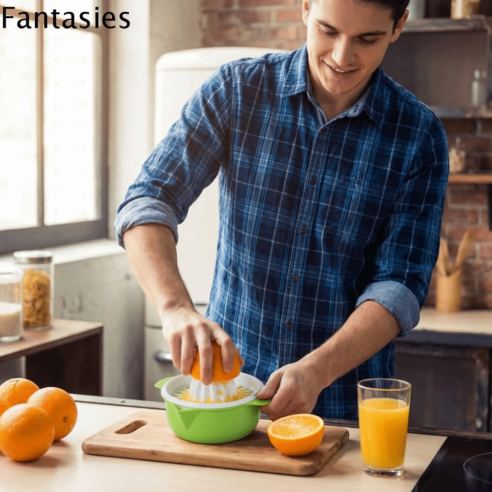 FANTASIES Có thể tháo rời Máy ép trái cây thủ công Nhựa Máy ép tay Máy ép trái cây họ cam quýt Đa chức năng Ổn định Máy ép trái cây Cắm trại