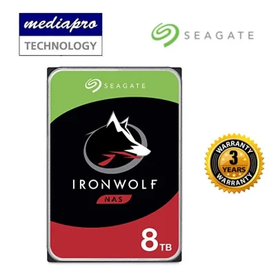 SEAGATE 8TB IronWolf NAS 3.5 SATA 7200rpm Hard Disk - 3 Year Local Seagate Warranty
