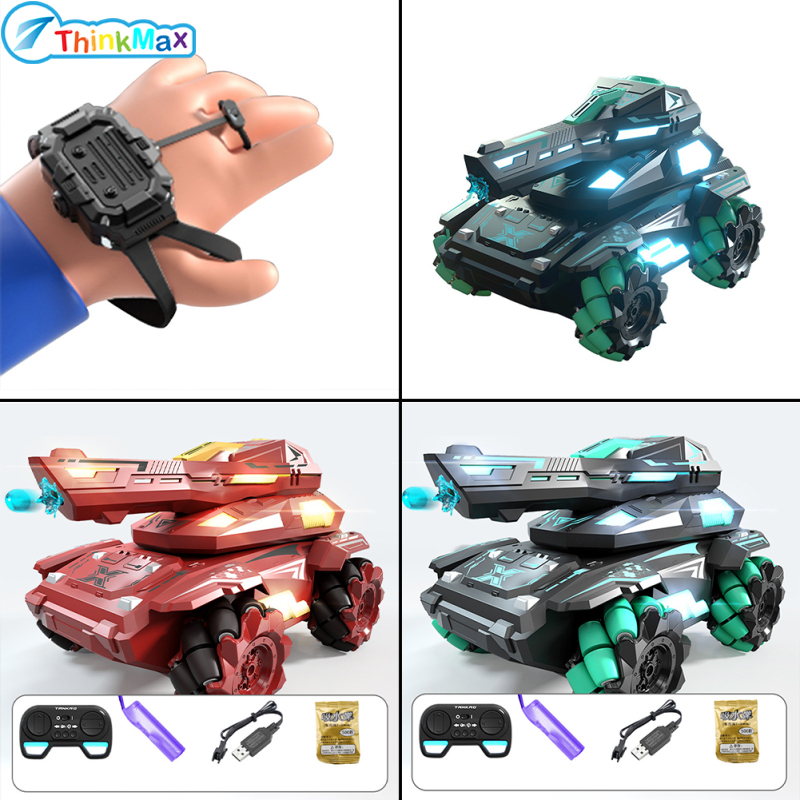 2.4G Remote Control Stunt Tank One Click Demonstration Electric Vehicle