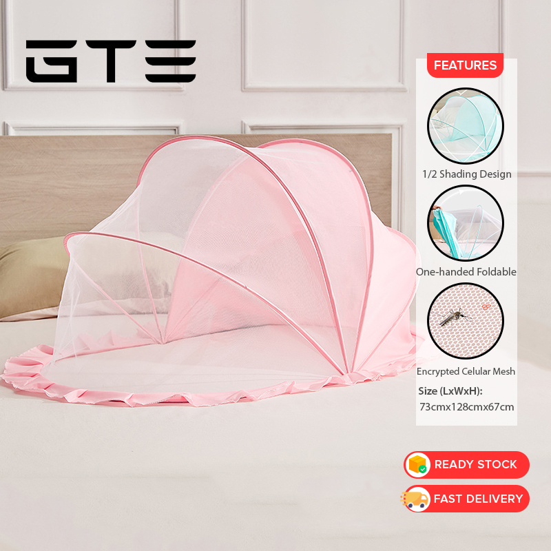GTE Baby Mosquito Net Portable Folding Mosquito Net Shading Baby Anti Mosquito Full Cover Kelambu Bayi Tempat Tidur Boleh Lipat - Fulfilled by GTE SHOP