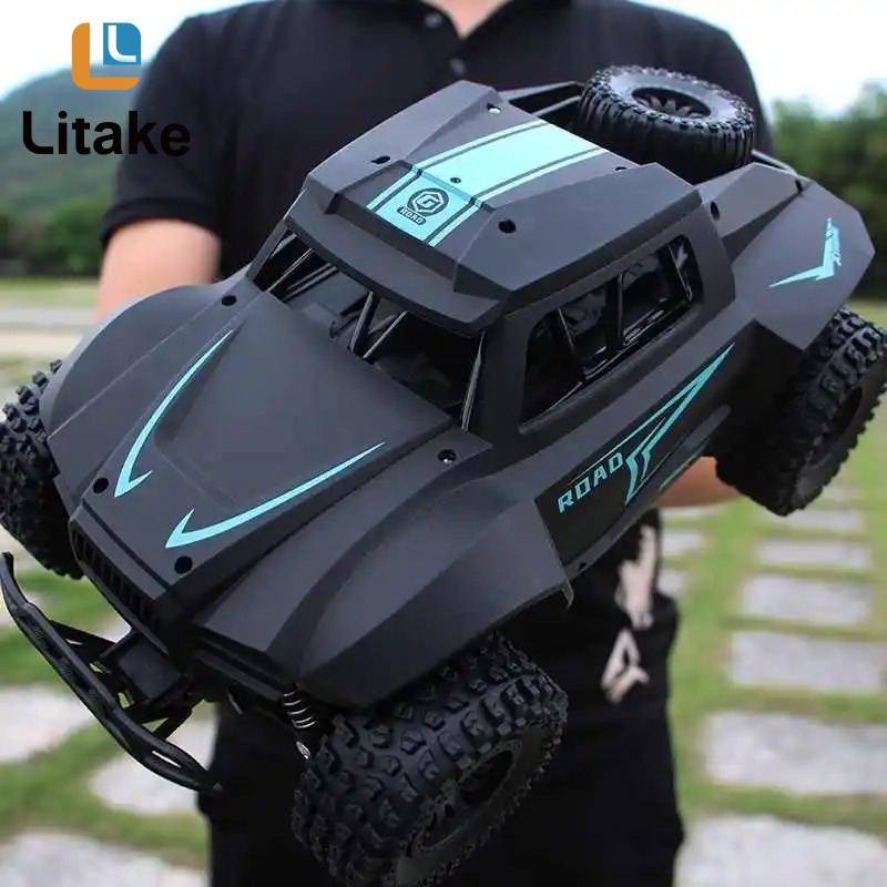 Remote Control Car 4WD 2.4G RC Off-road Vehicle High Speed Electric Truck With Anti-skid Tire Birthday Gifts For Boys Girls ราคา 800 บาท*ส่งฟรี