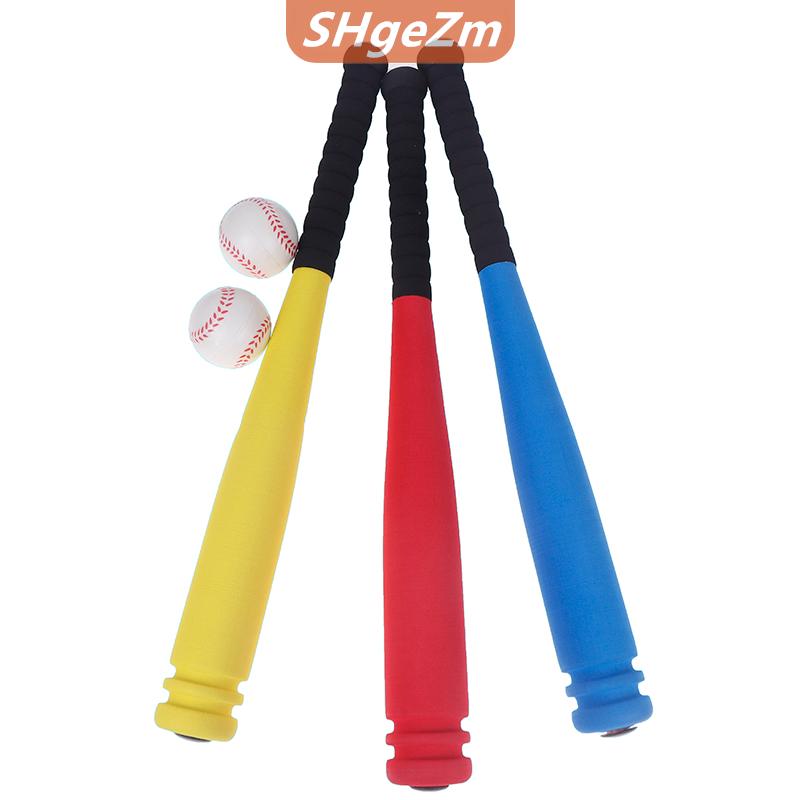 [COD] SHgeZm 1PC 54cm trẻ em Bóng Chày BAT + 2Pcs bóng đặt miếng bọt biển bóng chày đồ chơi cho thanh thiếu niên trẻ em ngoài trời thể thao thực hành Bóng Chày BAT bóng