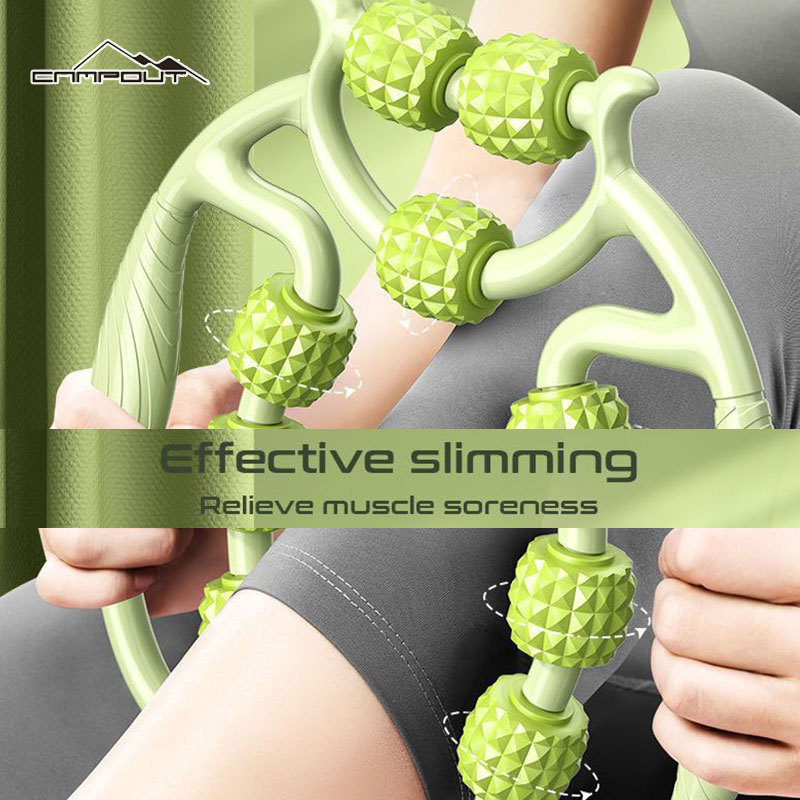  【CAMPOUT chân giảm béo tạo tác vòng chân kẹp massage bắp chân Con lăn con lăn chùy trục bọt kéo dài cơ bắp mát xa thư giãn 