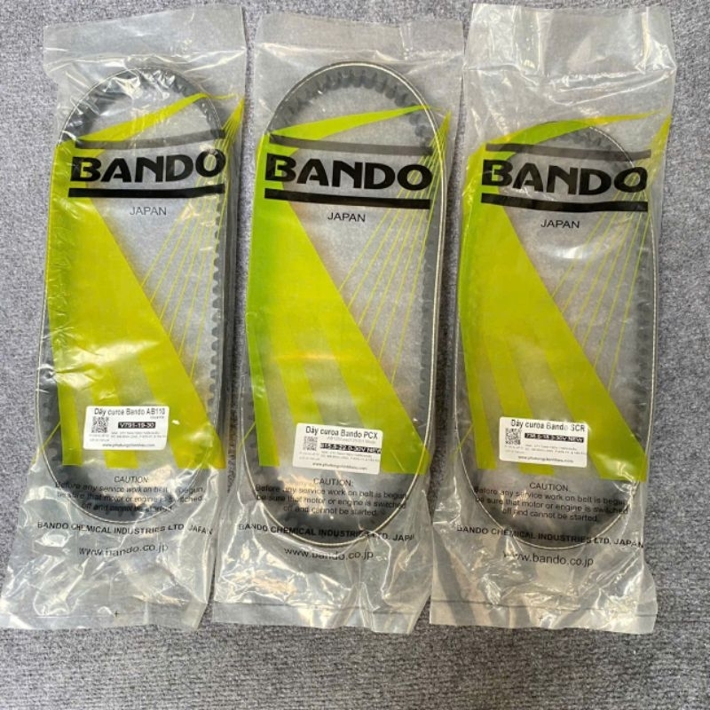 Dây curoa ab 125,lead 125 pcx sh mode,/ ab lead scr 110 chính hãng bando,dây curoa bando