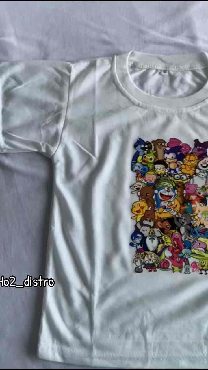 KAOS ANAK LAKI LAKI PEREMPUAN MOTIF SANRIO 2-10THN ATASAN OBLONG ANAK UNISEX