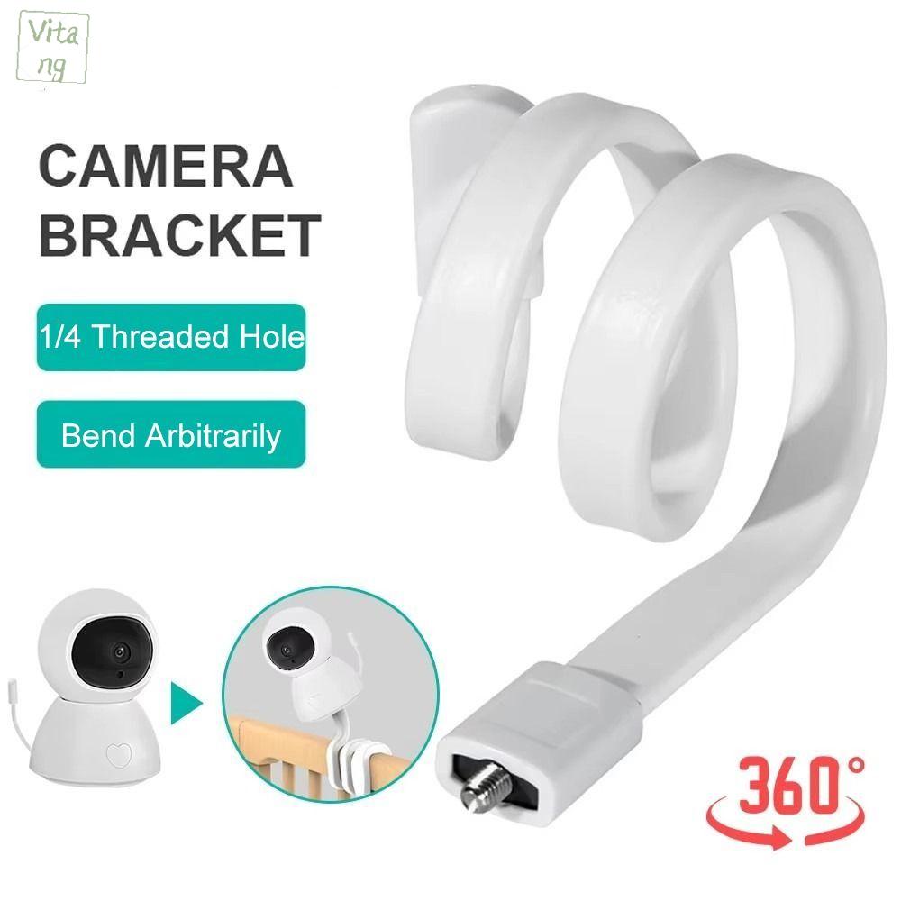 VITANG Linh hoạt Giá đỡ màn hình cho bé Silicon Phổ thông Giá đỡ máy ảnh cho bé Mới Có thể điều chỉnh Giá đỡ Webcam Thanh nôi cũi