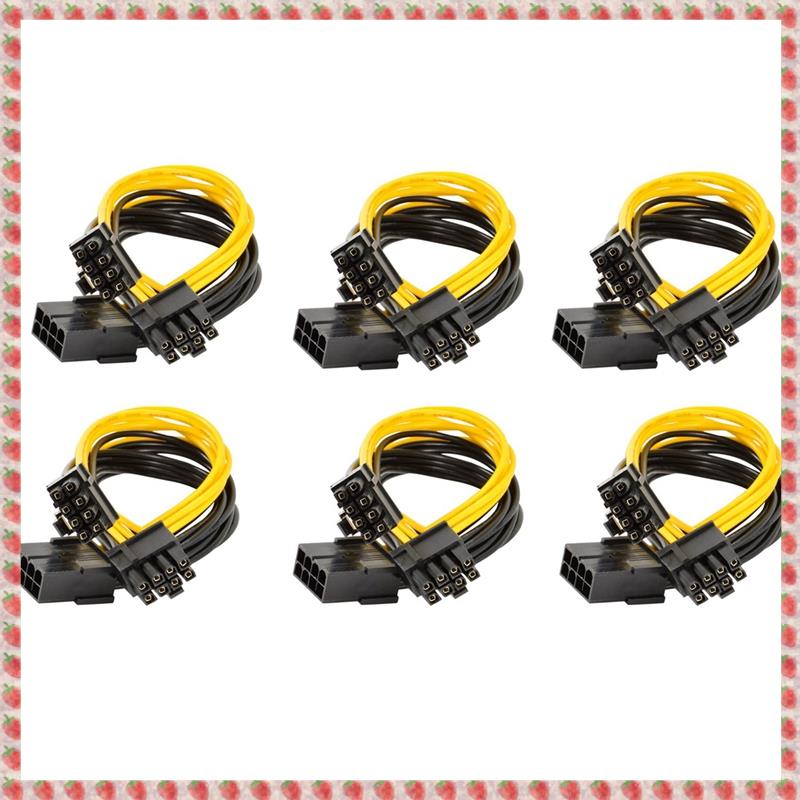(UHKQ) 8 Pin PCI-E to 2 PCI-E 8 (6+2) Pin Power Cable, Splitter PCI Express Graphics Card Connector GPU Power Cable