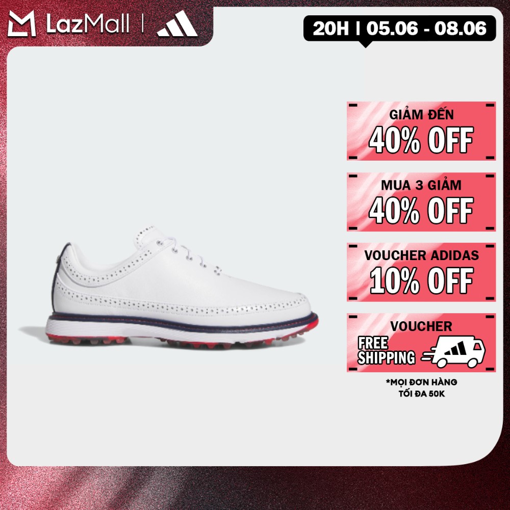 [6-8.6-MUA 3 GIẢM 30%+VOUCHER 5%] adidas Đánh gôn Giày Golf Đinh Liền Modern Classic 80 Unisex trắng JH6144
