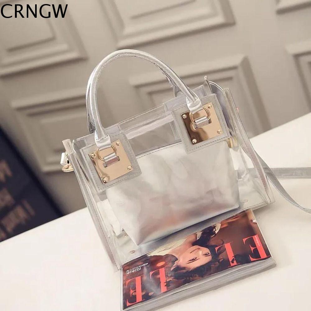 CRNGW ฤดูร้อนฤดูร้อนฤดูร้อน ถุงถุงใส โปร่งใสโปร่งใส พีวีซีพีวีซี กระเป๋าสะพายไหล่แมสเซนเจอร์ ใหญ่มากๆ ครอสบอดี้ กระเป๋าถือสำหรับผู้หญิง เทศกาลสงกรานต์ ราคา 306 บาท*ส่งฟรี