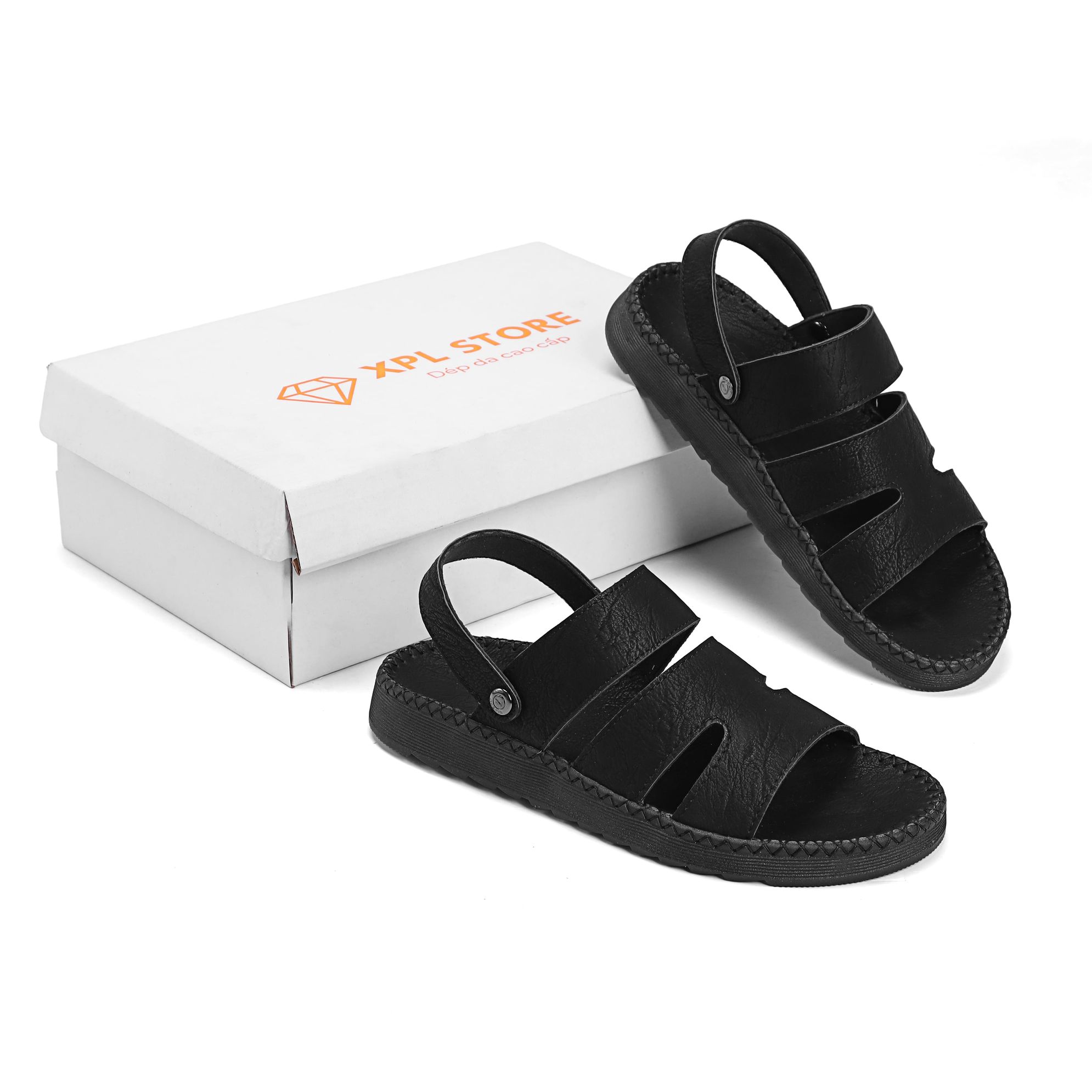   HOTTREND  dép sandanl da nam cao cấp đế doctor khâu chỉ toàn bộ chắc chắn xu hướng 2024 F01 