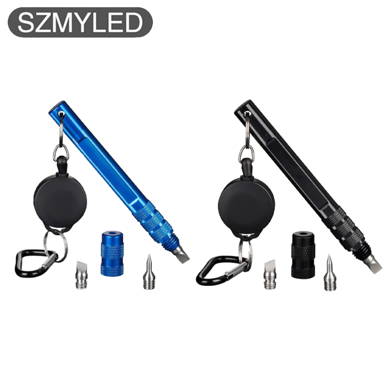 Golf Club Groove Sharpener For U & V-Grooves Aluminum Alloy Golf Club Brush Cleaner Portable Golf Brush Tool Set Golf Accessories For Outdoor Training