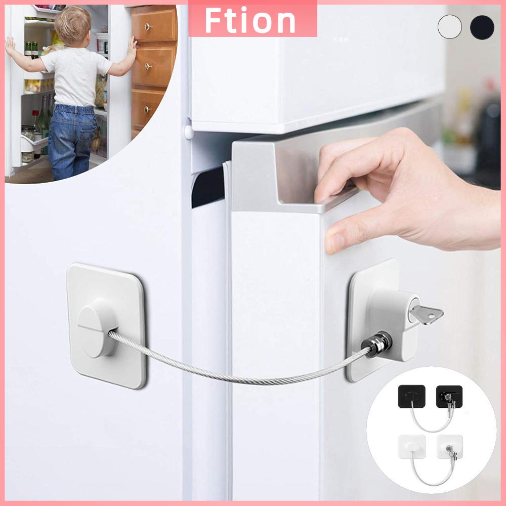 FTION Trẻ sơ sinh Tủ trượt Bảo vệ trẻ em Mật khẩu kỹ thuật số Khóa tủ Với khóa  loại hoặc khóa mã hóa Khóa tủ lạnh