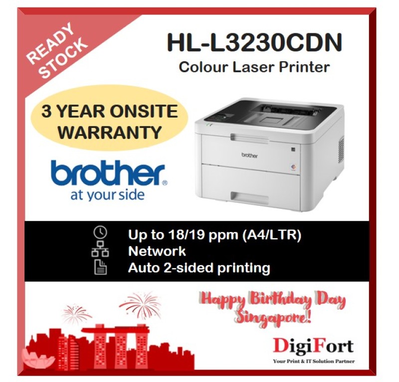 Brother HL-L3230CDN Colour Laser Printer Singapore