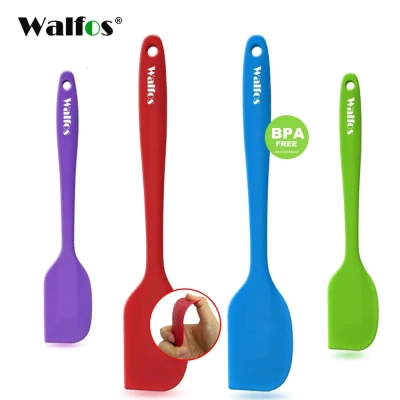 WALFOS Food Grade Non Stick Butter Cooking Silicone Spatula Set Cookie Pastry Scraper Cake Baking Spatula Silicone Spatula