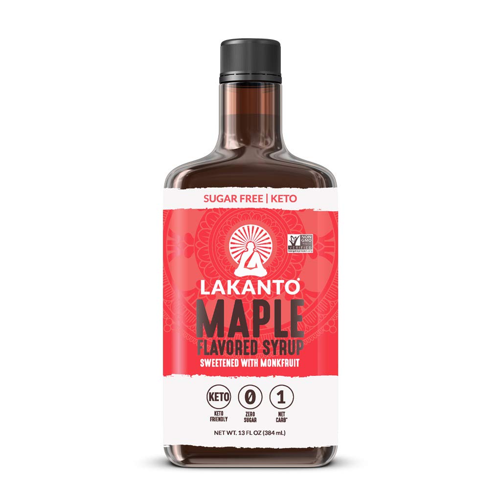 Syrup lá phong không đường Lakanto Maple syrup with monkfruit 384ml