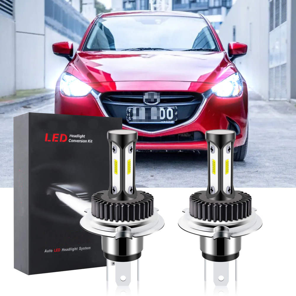 New For Mazda 2, year 2014 - 2020 2021 Front Car Headlight Lamp Bulbs - T12 6000K LED Bulbs Kit Replace Halogen white (1 pair) ราคา 491 บาท*ส่งฟรี