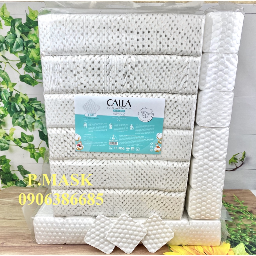 Bông Tẩy Trang Calla 1kg chính hãng Bông Bạch Tuyết