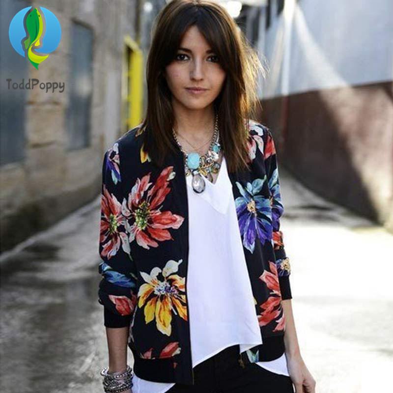 floral bomber jacket womens