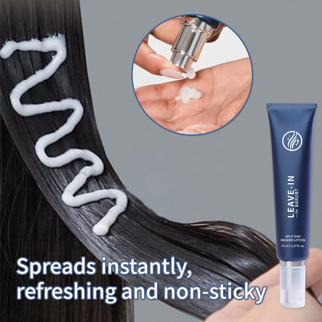 Chia cuối sửa chữa để lại trong Kem dưỡng da 70ml-tames xoăn cứng & thêm bóng cho mượt, tóc dễ quản lý