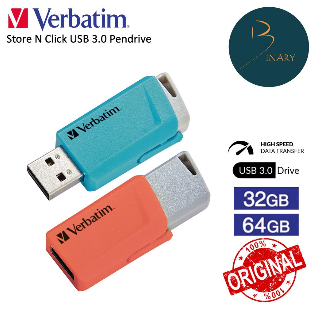 [118 asedghwr bán chạy] VERBATIM Store N Click USB3.0 PENDRIVE 32GB / 64GB