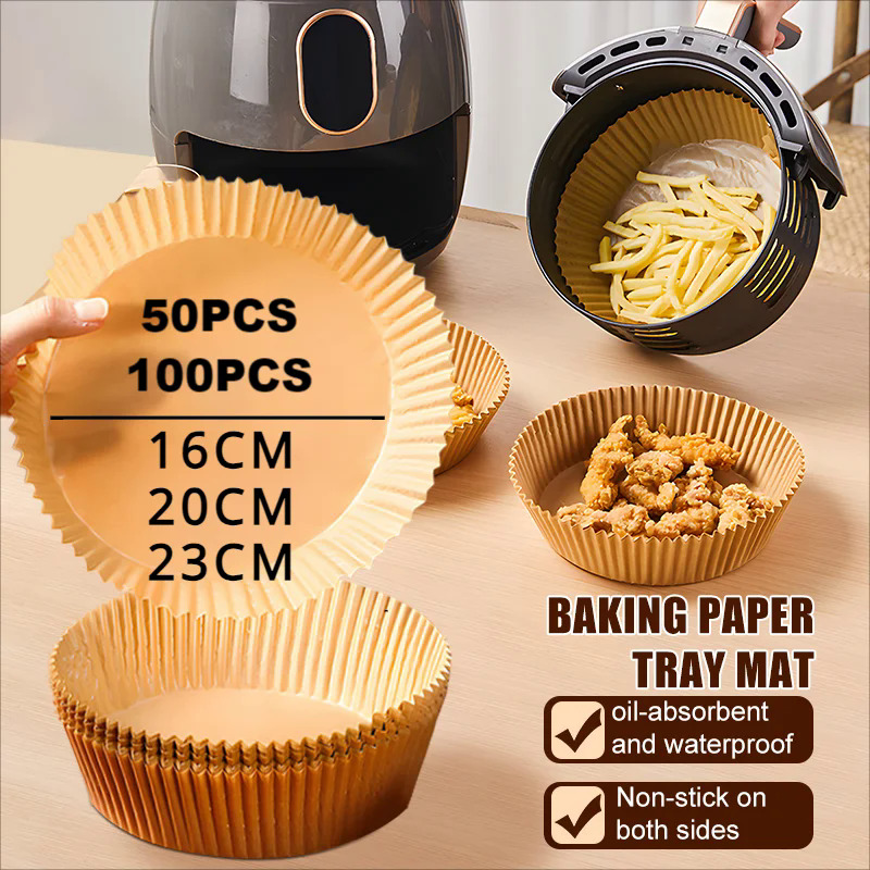 Lớn nồi chiên ít dầu giấy lót không dính Airfryer giấy da giấy giấy sáp cho 3-10qt nấu ăn/hấp giỏ