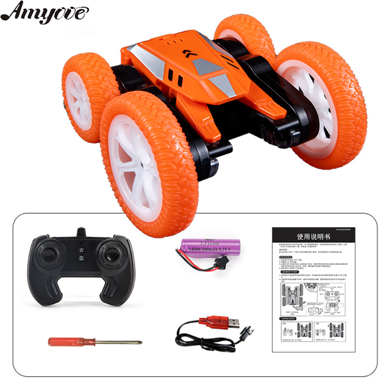 Amyove 2.4g Remote Control Stunt Car 4-channel Double