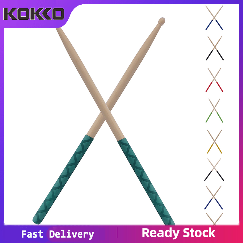 Ready Drumsticks Durable 5A 1 Pair Of Wooden Sticks Oval Wooden Tip No