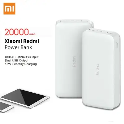 Xiaomi Redmi 20000mAh Power Bank External Battery Charger Powerbank