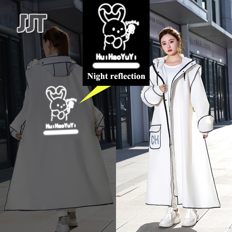  JJT  Miễn Phí Vận Chuyển Áo mưa áo mưa trọn bộ áo mưa liền áo mưa dày áo mưa áo mưa EVA người lớn khóa kéo găng tay áo mưa dã ngoại nam nữ áo poncho thời trang 