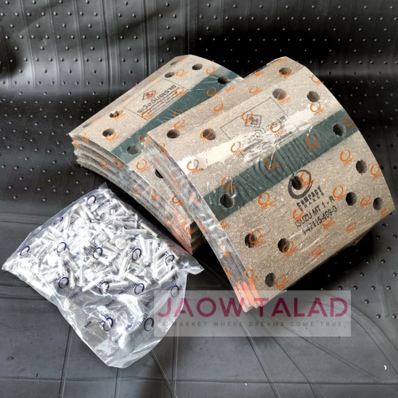 ผ้าเบรคหลัง รถบรรทุก Isuzu CXZ , MT1 , 1ชุดมี8ชิ้น , พร้อมรีเวท , Compact ราคา 1,255 บาท*ส่งฟรี