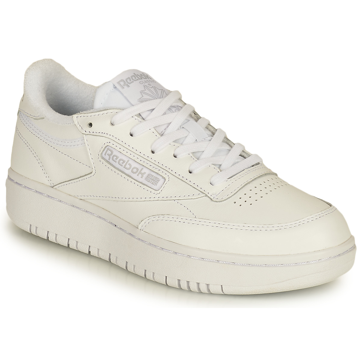 white reebok platform