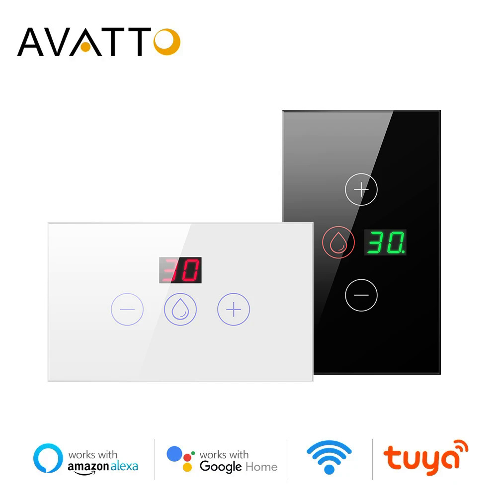 Avatto Wifi nồi hơi chuyển đổi, 4400W EU/chúng tôi tiêu chuẩn thông minh máy nước nóng chuyển đổi, tuya cuộc sống thông minh ứng dụng điều khiển làm việc v